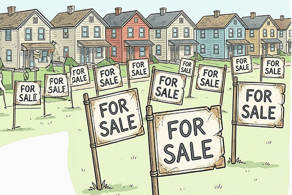 too many houses